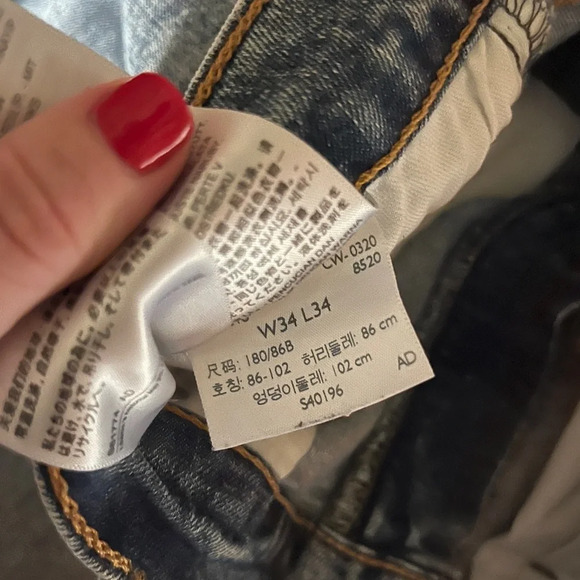 Levi’s Mens Skinny Light Wash Ripped Jeans - Picture 9 of 11